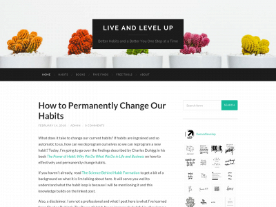 liveandlevelup.com snapshot
