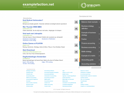 examplefaction.net snapshot