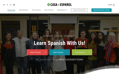 casadeespanol.org snapshot