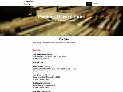 premierfairs.co.uk snapshot
