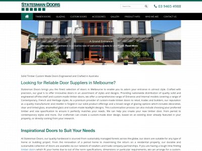 statesmandoors.com.au snapshot