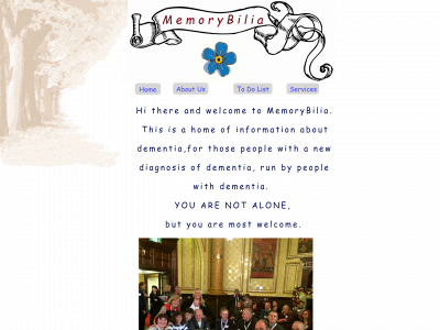 memorybilia.co.uk snapshot