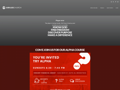 jubileechurch.com snapshot