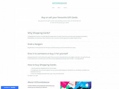 giftcardsbazar.weebly.com snapshot