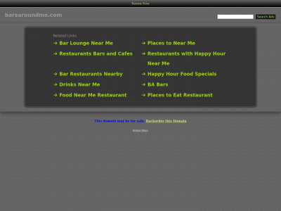 barsaroundme.com snapshot