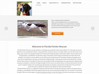 floridapointerrescue.com snapshot