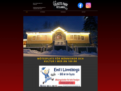 vetlandafolketspark.se snapshot