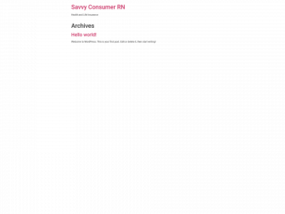 savvyconsumerrn.com snapshot