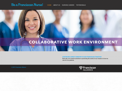 beafranciscannurse.org snapshot