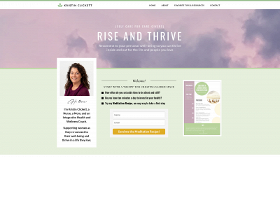 kristinclickett.com snapshot