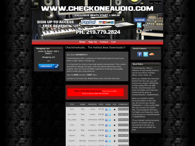 checkoneaudio.net snapshot