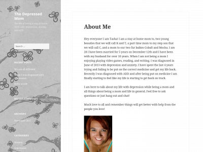 thedepressedmom.com snapshot