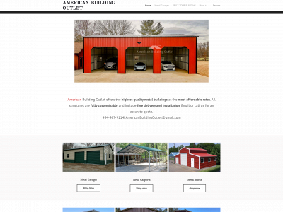 www.americanbuildingoutlet.com snapshot
