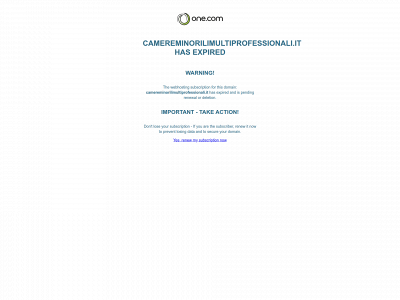 camereminorilimultiprofessionali.it snapshot