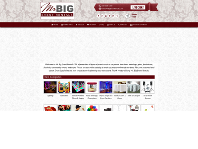 mrbigeventrentals.com snapshot