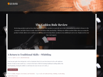 thegoldenrulereviews.com snapshot