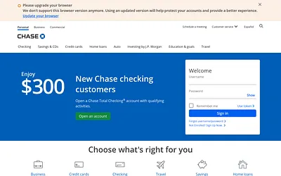 chase.com snapshot