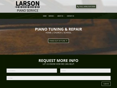 larsonpianoservice.com snapshot