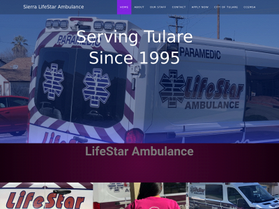 sierralifestarambulance.com snapshot