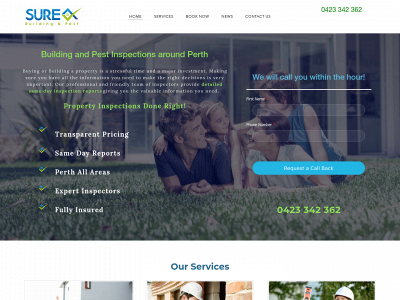 www.surebuildingpest.com.au snapshot