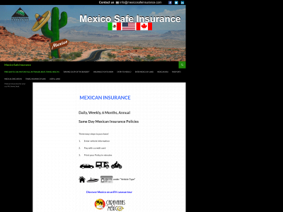 mexicosafeinsurance.com snapshot