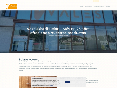 valesdistribucion.org snapshot