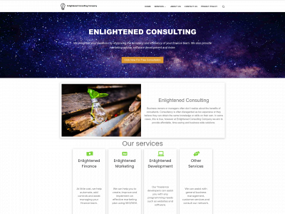 enlightenedservices.org snapshot