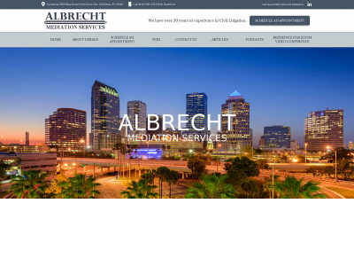 albrechtmediation.com snapshot