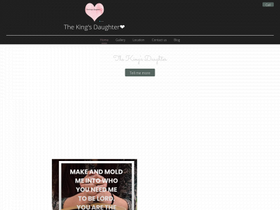 itsthekingsdaughter.com snapshot
