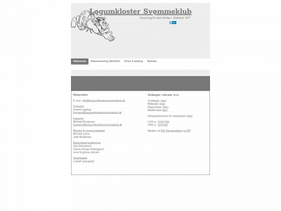 loegumklostersvoemmeklub.dk snapshot