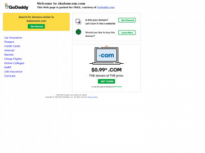 shalomcem.com snapshot