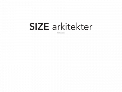 sizearkitekter.se snapshot
