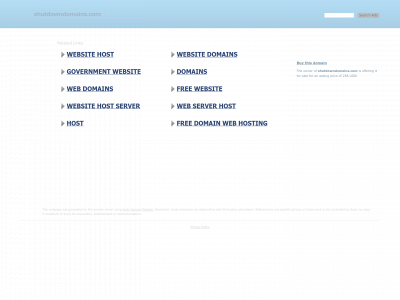 shutdowndomains.com snapshot