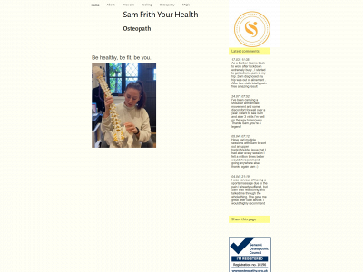 samfrithyourhealth.co.uk snapshot
