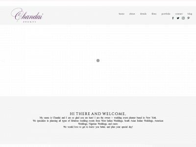 chandaievents.com snapshot