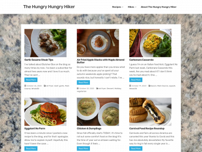 thehungryhungryhiker.com snapshot