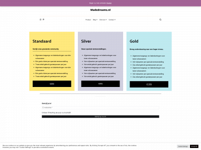 madedreams.nl snapshot
