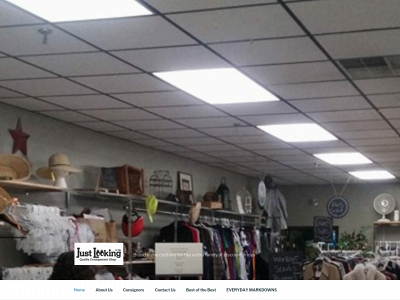 justlookingconsignmentshop.com snapshot