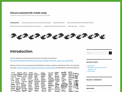 creativepasswords.com snapshot