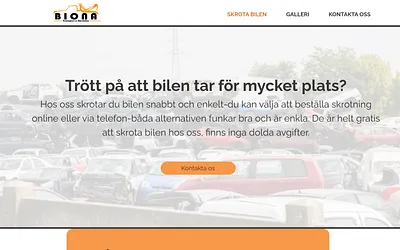 bionatransportochskrotbilar.se snapshot
