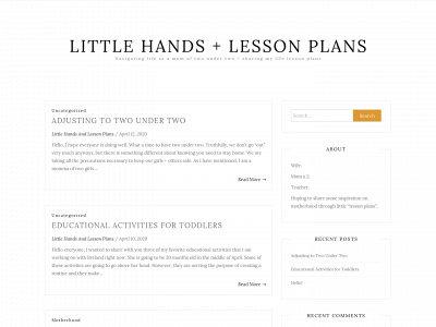 lessonplansandlittles.com snapshot