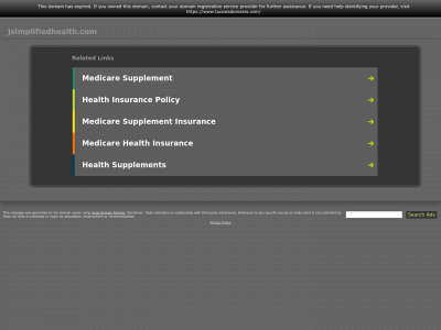 jsimplifiedhealth.com snapshot