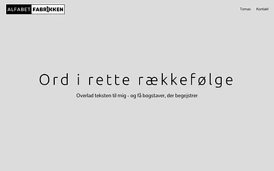 alfabetfabrikken.dk snapshot