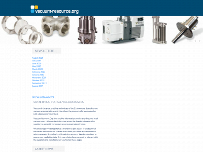vacuum-resource.org snapshot