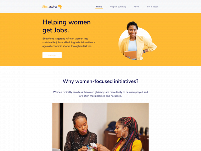 sheworksafrica.com snapshot