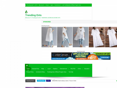trendingents.club snapshot
