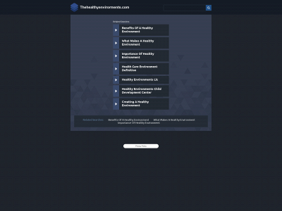 thehealthyenvirorments.com snapshot