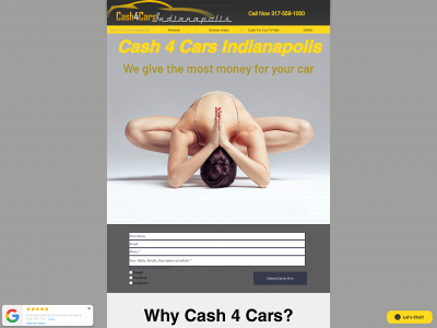 www.cash4carsindianapolis.net snapshot