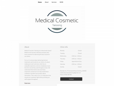 medicalcosmetictattooing.com snapshot