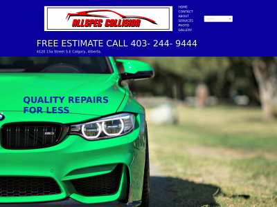 allspeccollision.com snapshot